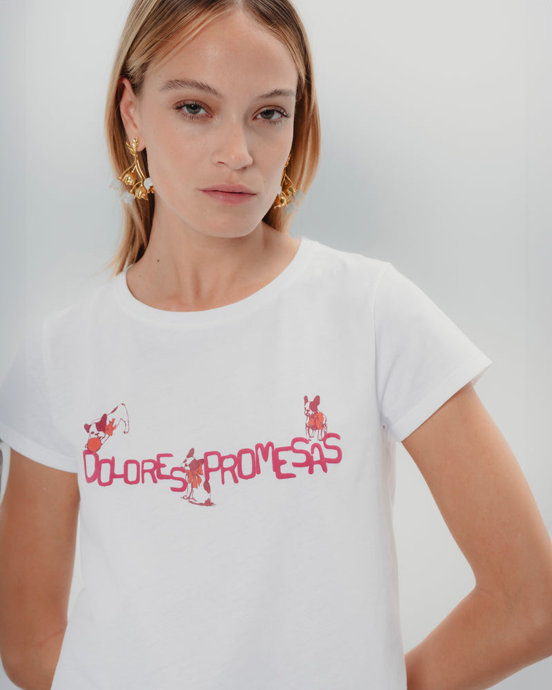 Dolores Promesas Camiseta Blanca Dolores Y Tula