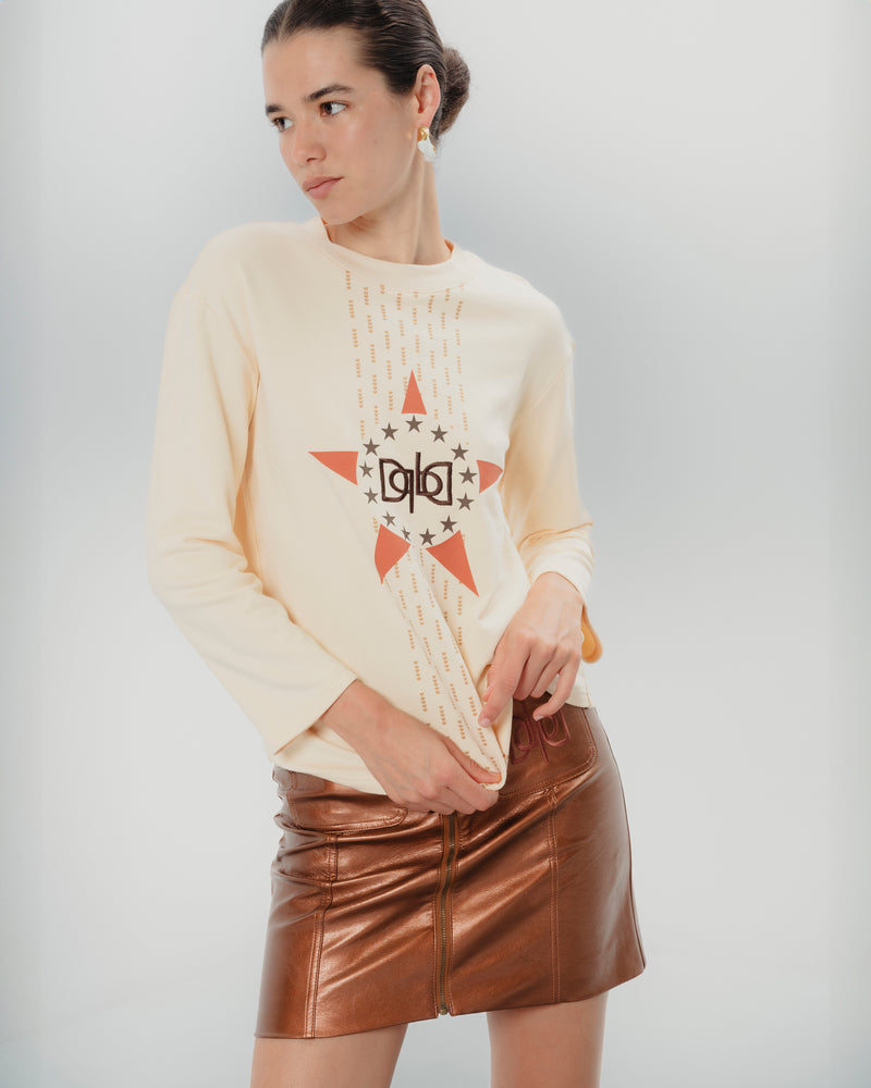 Dolores promesas Camiseta Crema Estrella