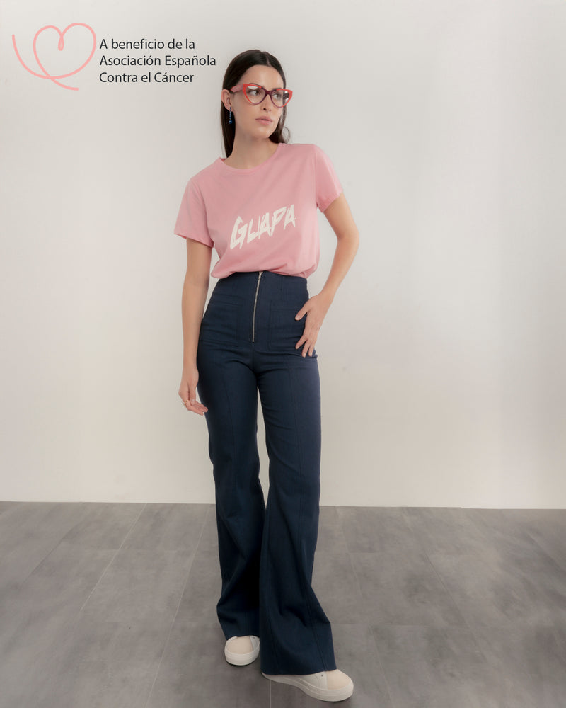 Dolores promesas Camiseta frase "guapa" rosa
