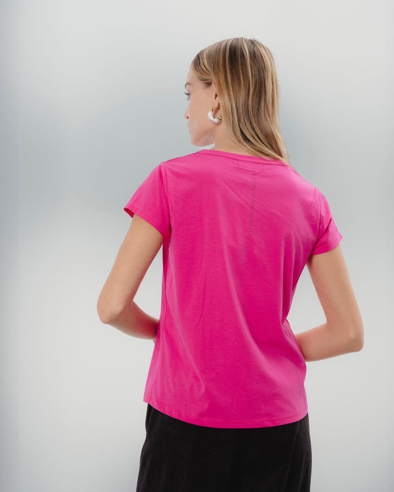 Dolores Promesas Camiseta Ilustrada Fucsia Dolores