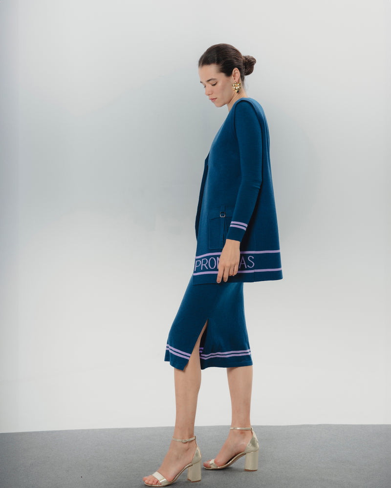 Dolores Promesas Chaleco Largo Promesas Azul