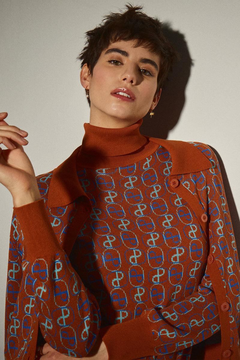 Dolores Promesas Chaqueta Punto Marrón