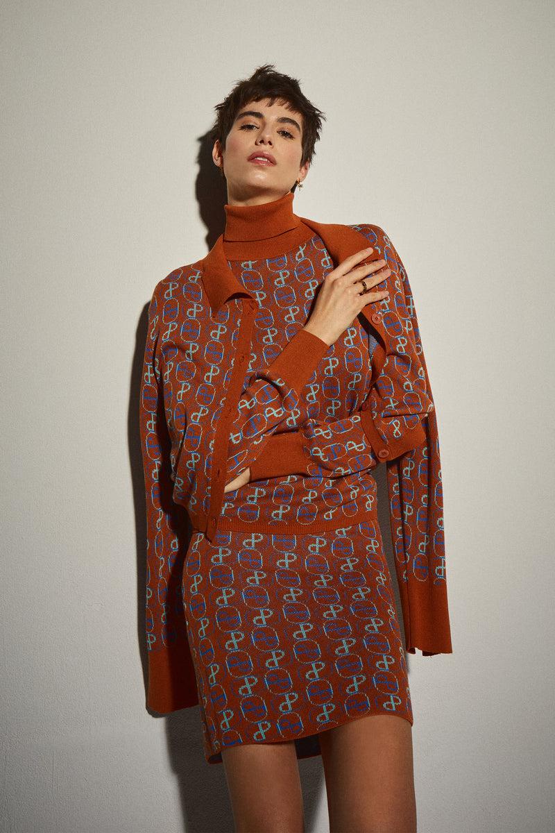 Dolores Promesas Chaqueta Punto Marrón