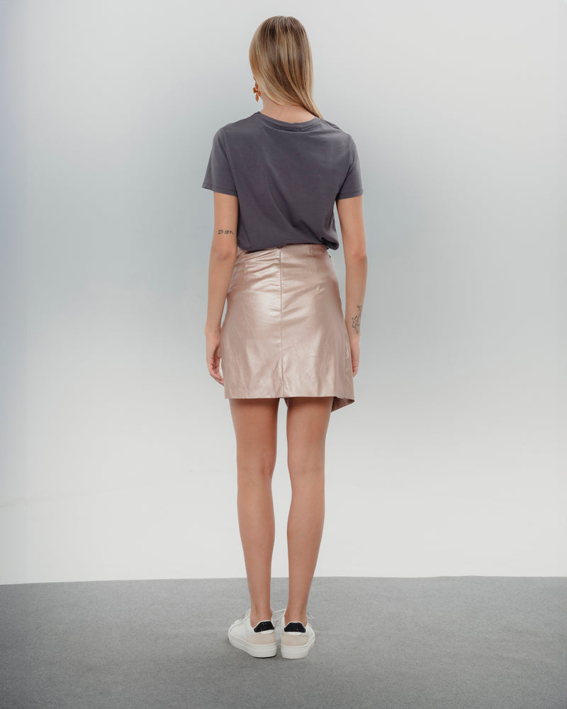 Dolores Promesas Falda Metalizada Rosa Bella