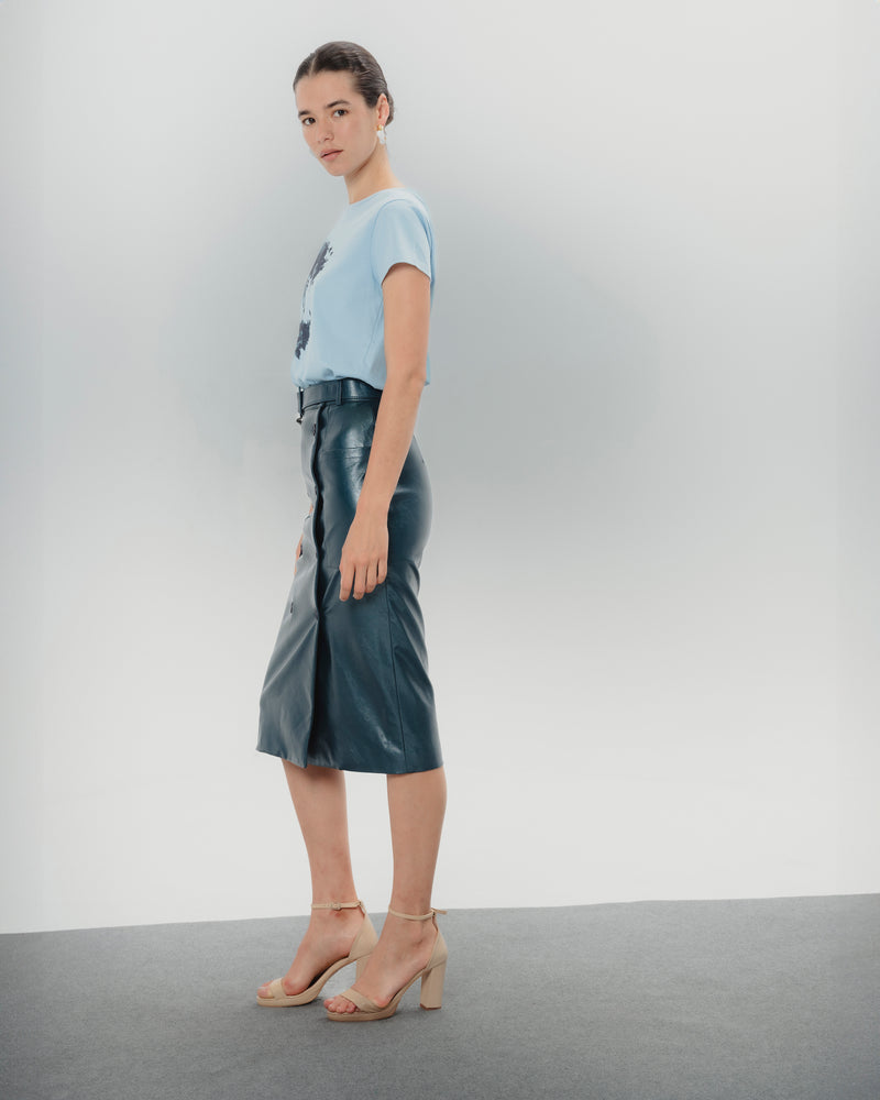 Dolores Promesas Falda Midi Efecto Piel Bella