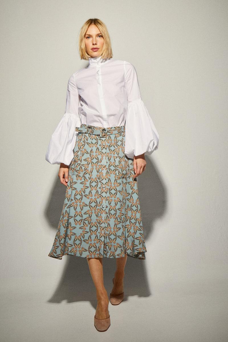 Dolores promesas Falda Midi Estampada Mariposas