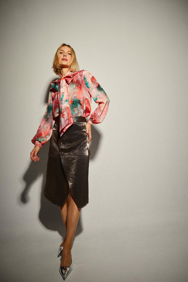 Dolores promesas Falda Midi Tejido Laminado