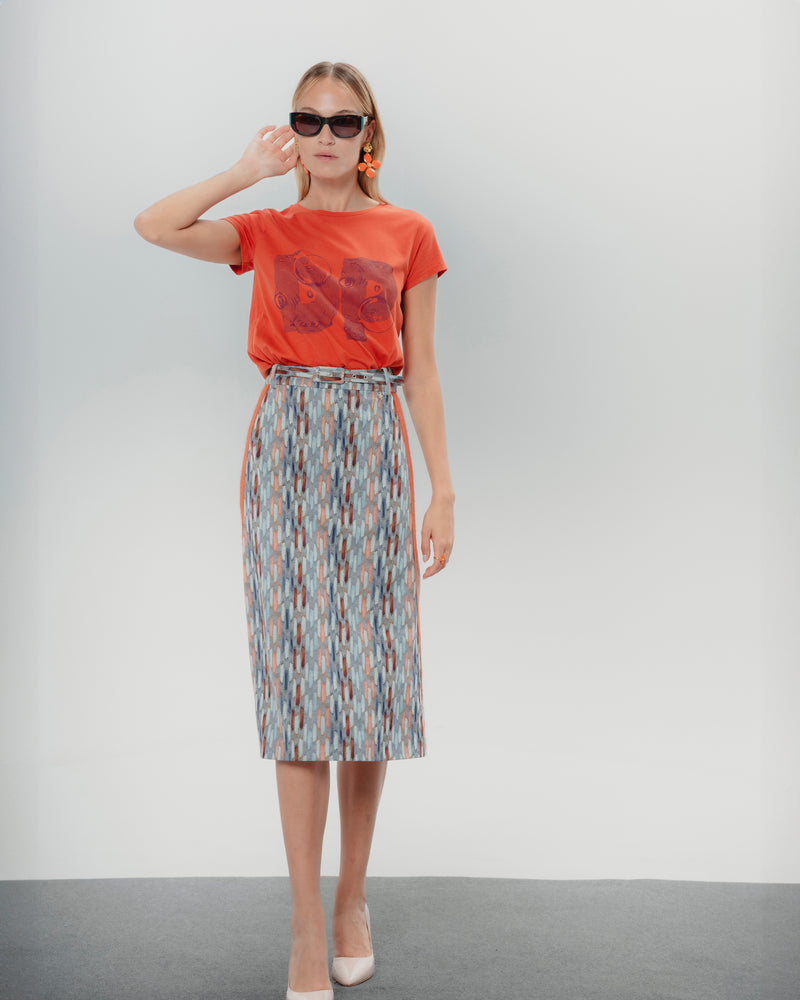 Dolores Promesas Falda Midi Vuelo Carolina