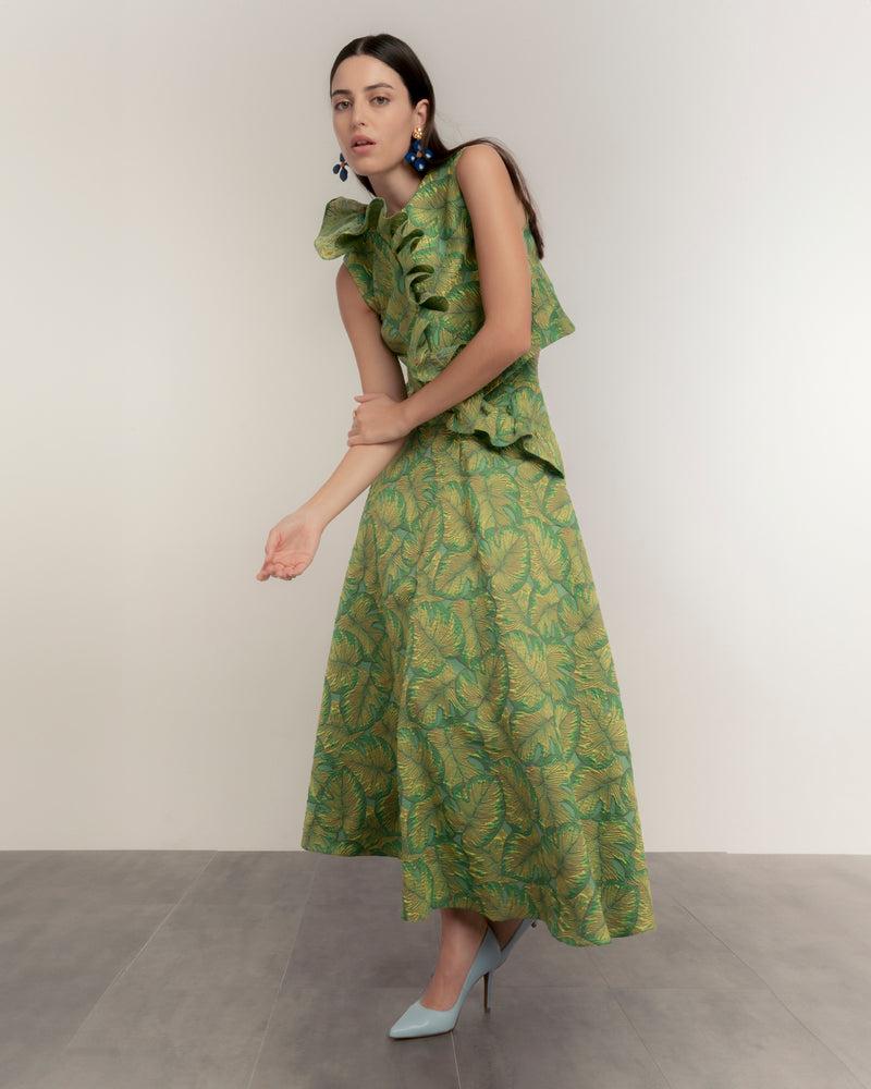 Dolores Promesas Falda Tropical Verde