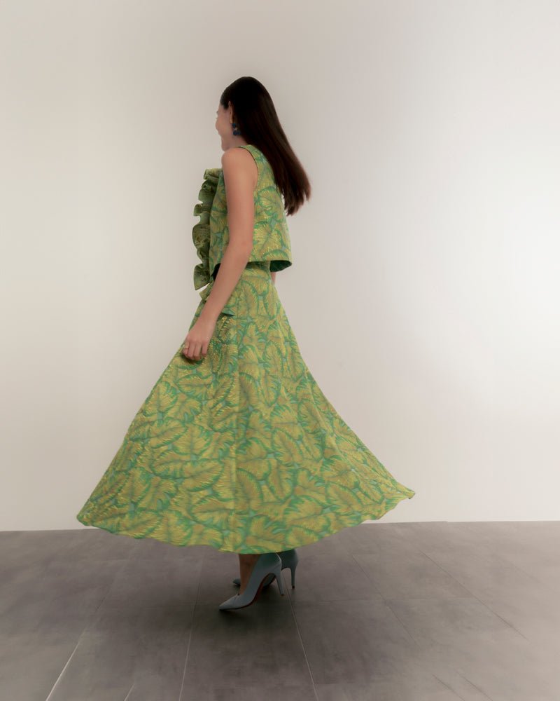 Dolores promesas Falda tropical Verde