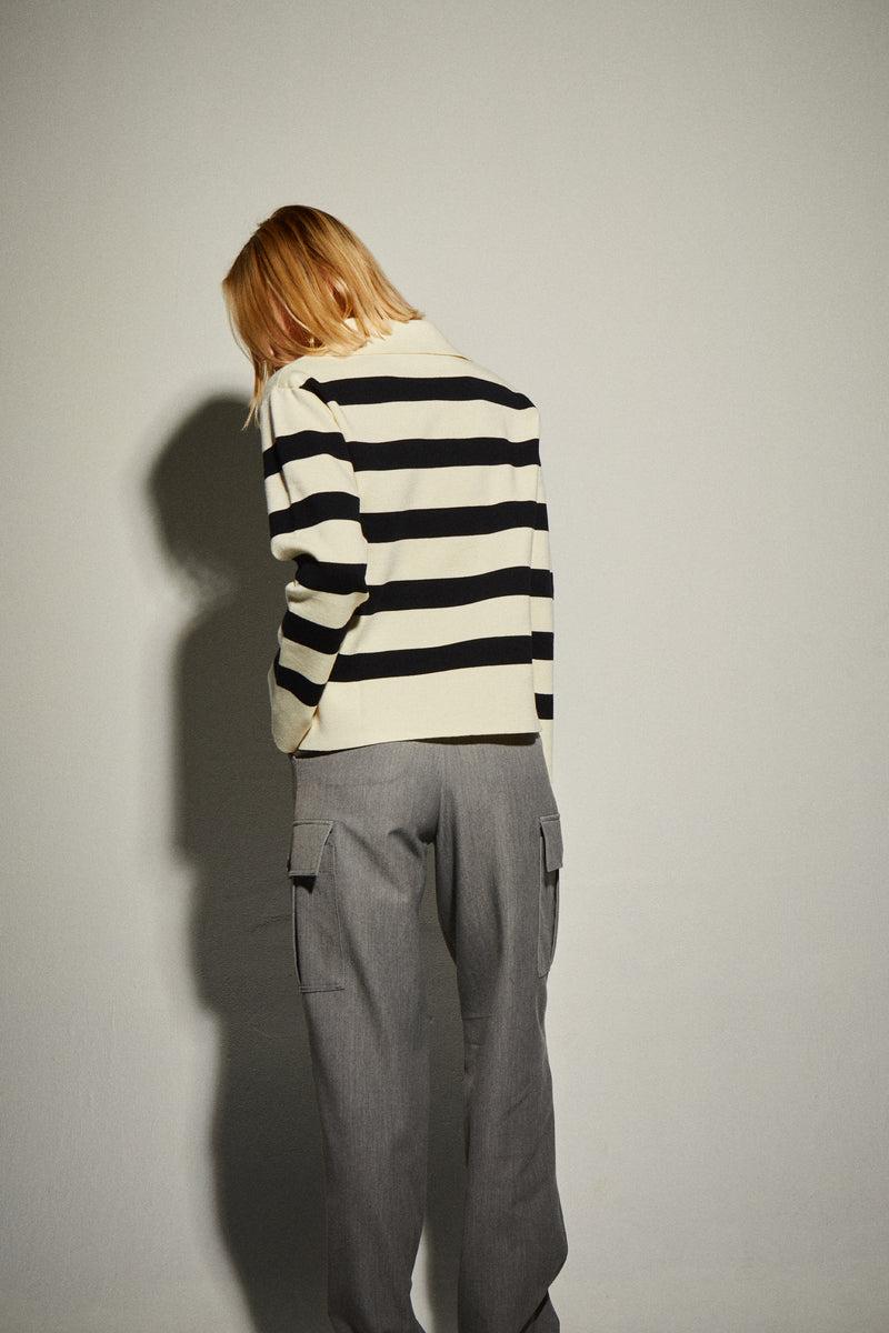 Dolores Promesas Jersey Cuello Polo Rayas