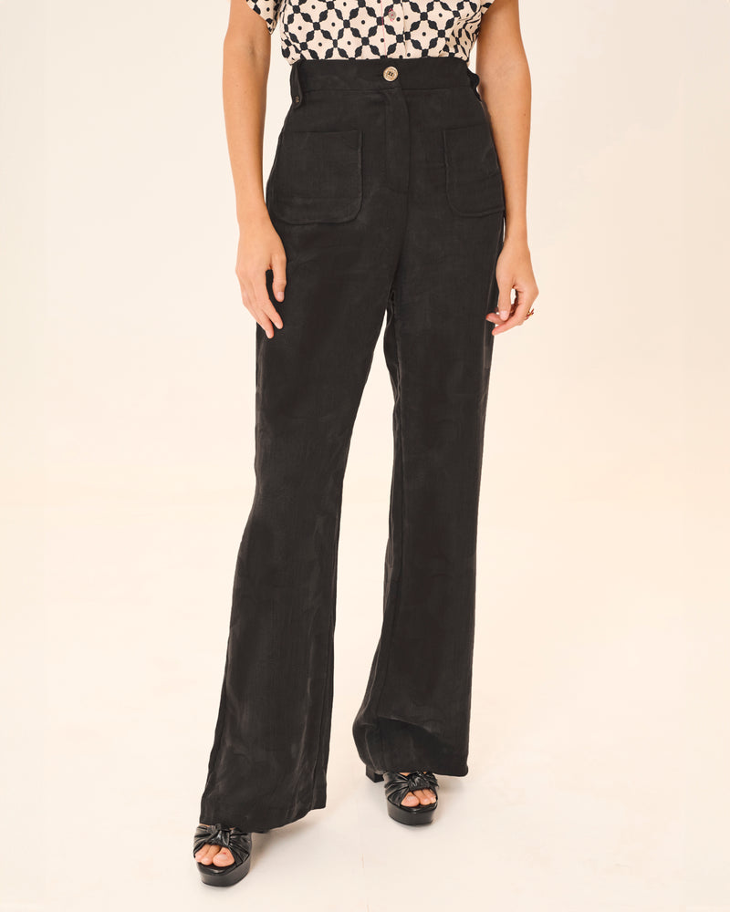 Dolores Promesas Pantalón De Vestir Negro Rosi