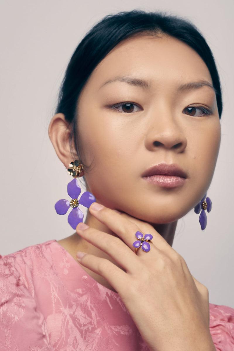 Dolores promesas Pendientes Cassia Lila