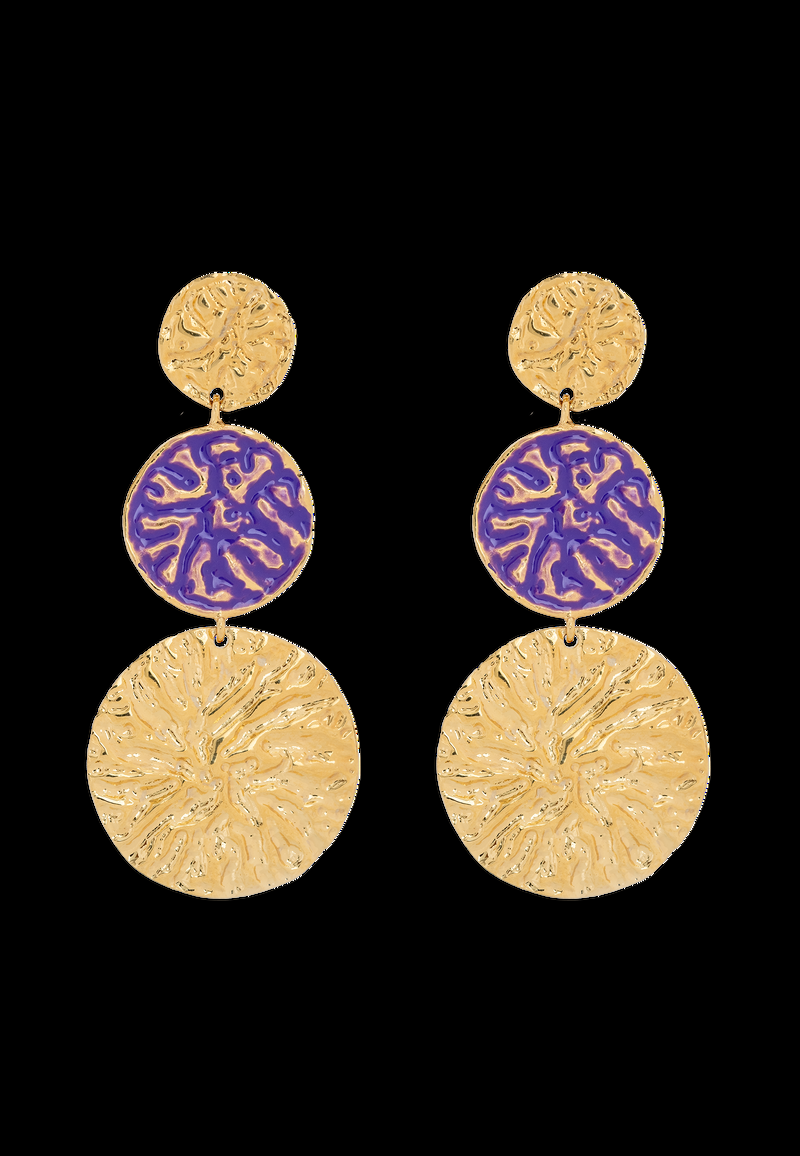 Dolores promesas Pendientes Geiser Morado