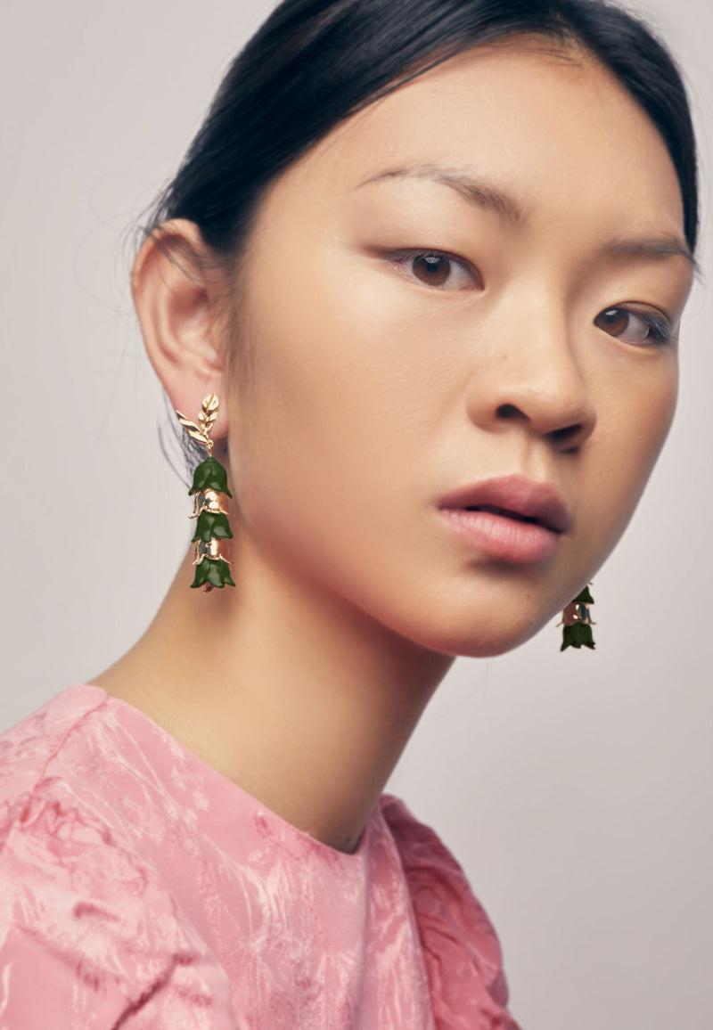 Dolores promesas Pendientes Lirium Verdes