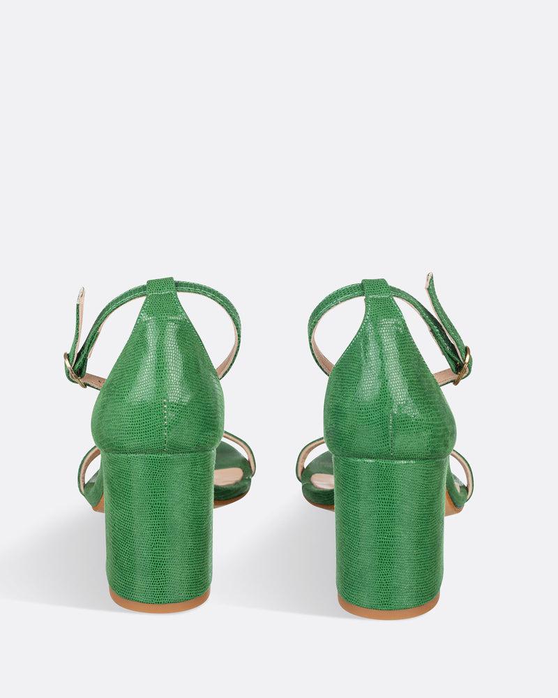 Dolores Promesas Sandalia Tacón Verde Sonríe