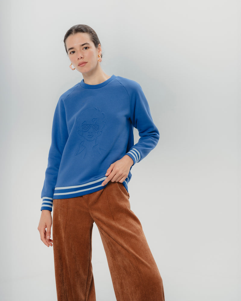 Dolores promesas Sudadera Azul Promesas