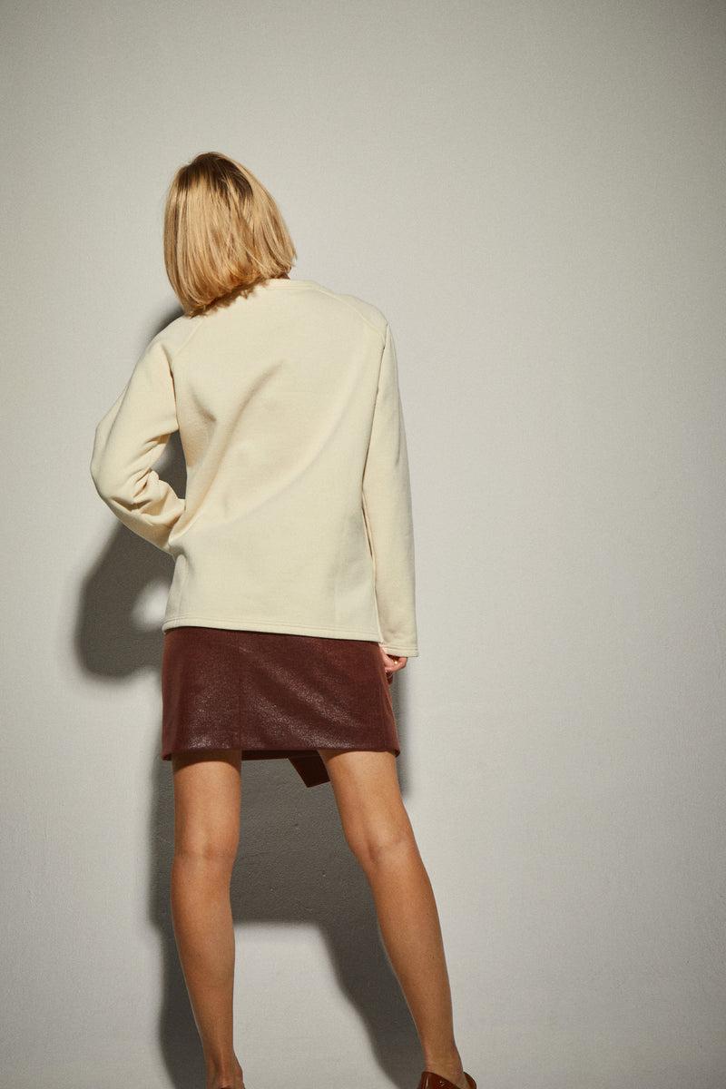 Dolores Promesas Sudadera Beige Estampado Floral