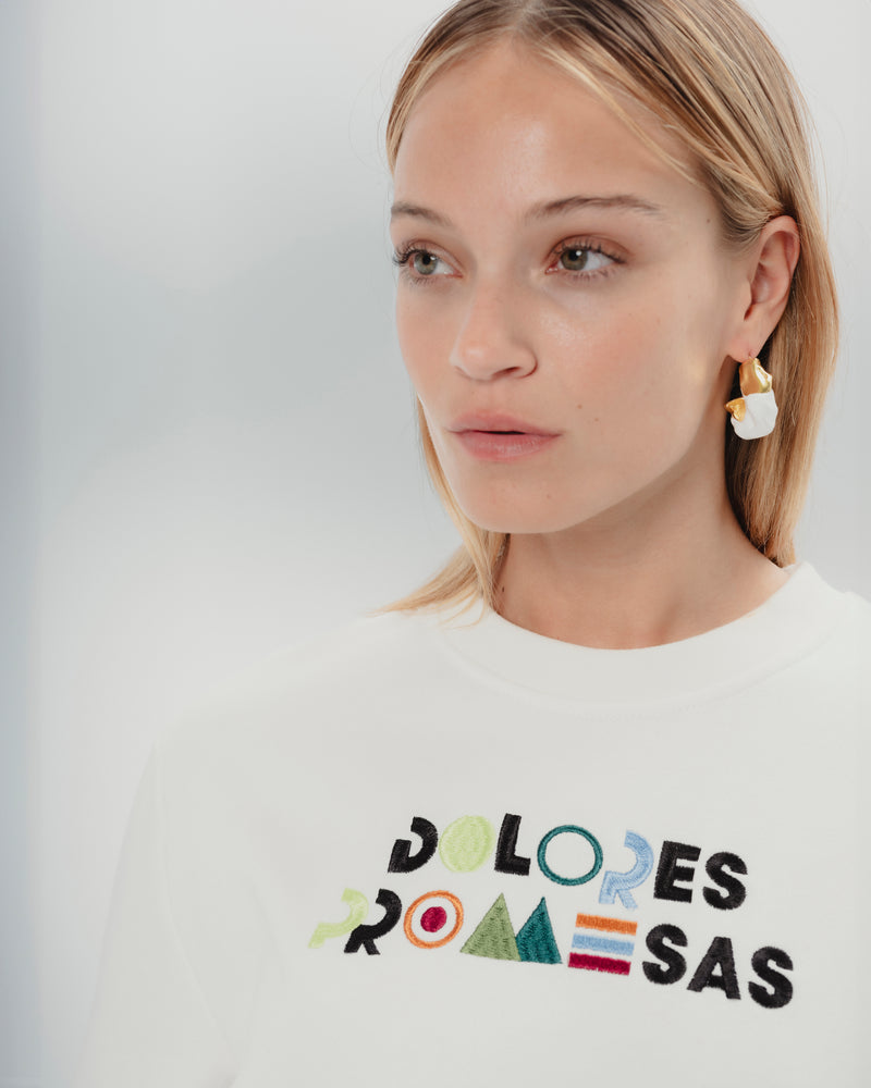 Dolores Promesas Sudadera Blanca Diana Multicolor