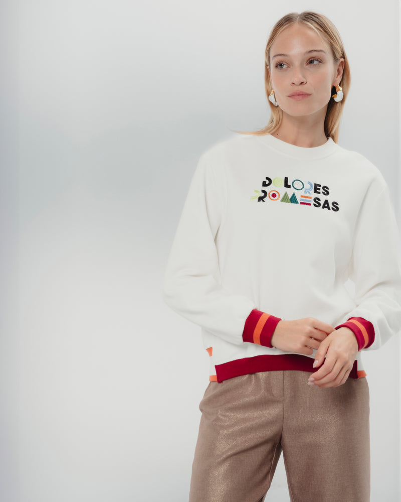 Dolores promesas Sudadera Blanca Diana Multicolor