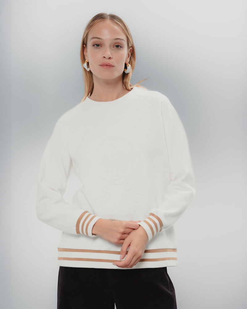 Dolores promesas Sudadera Blanca Promesas