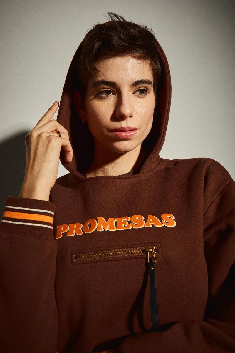 Dolores Promesas Sudadera Marrón Promesas