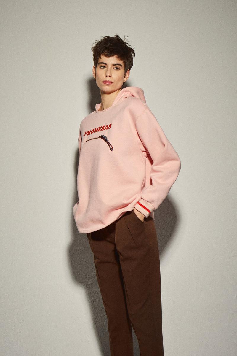 Dolores Promesas Sudadera Rosa Palo Promesas