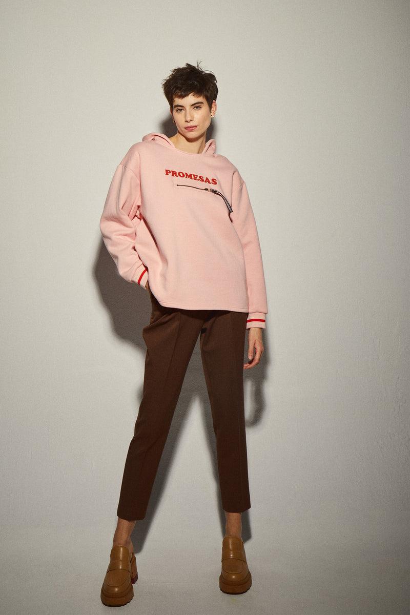 Dolores promesas Sudadera Rosa Palo Promesas