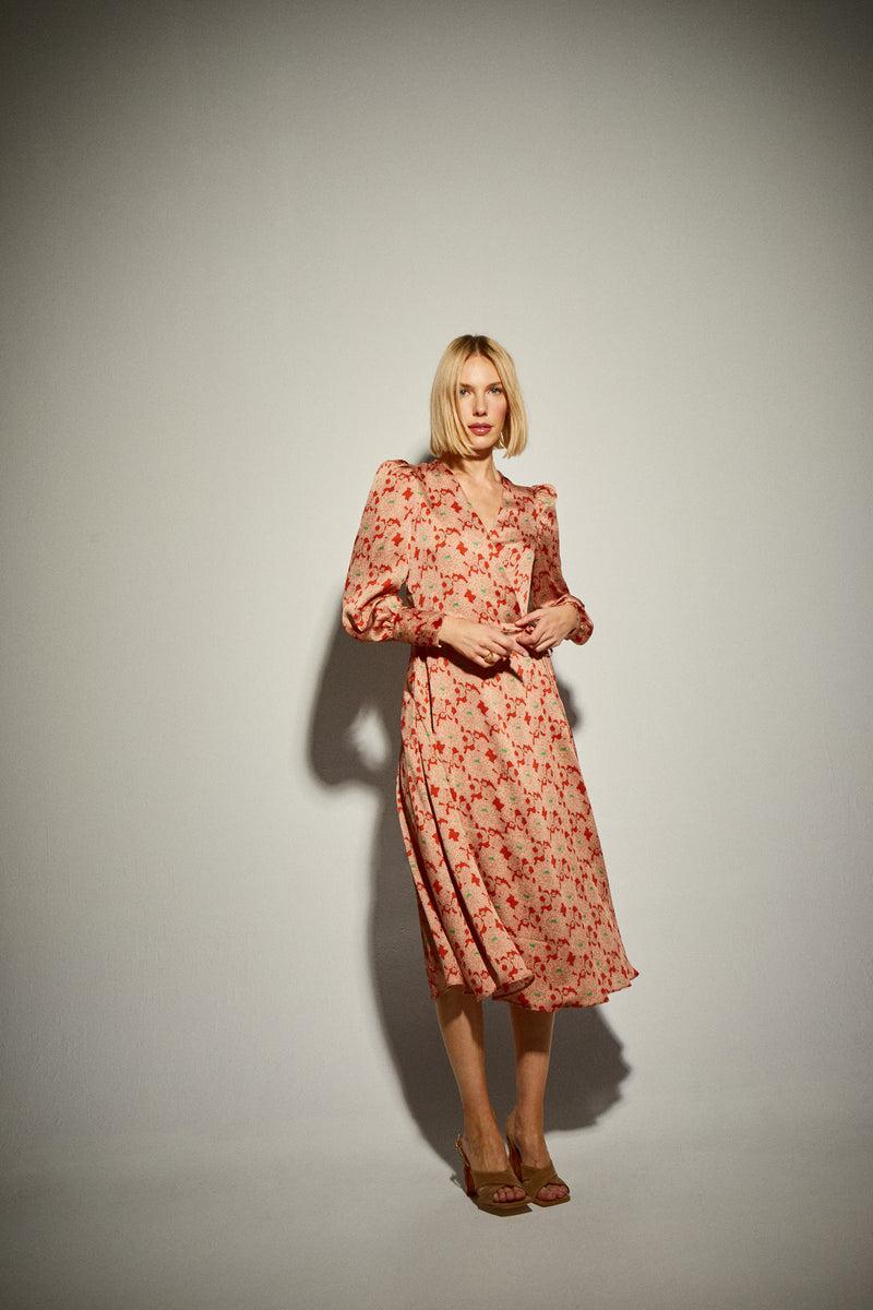 Dolores Promesas Vestido Cruzado Flores