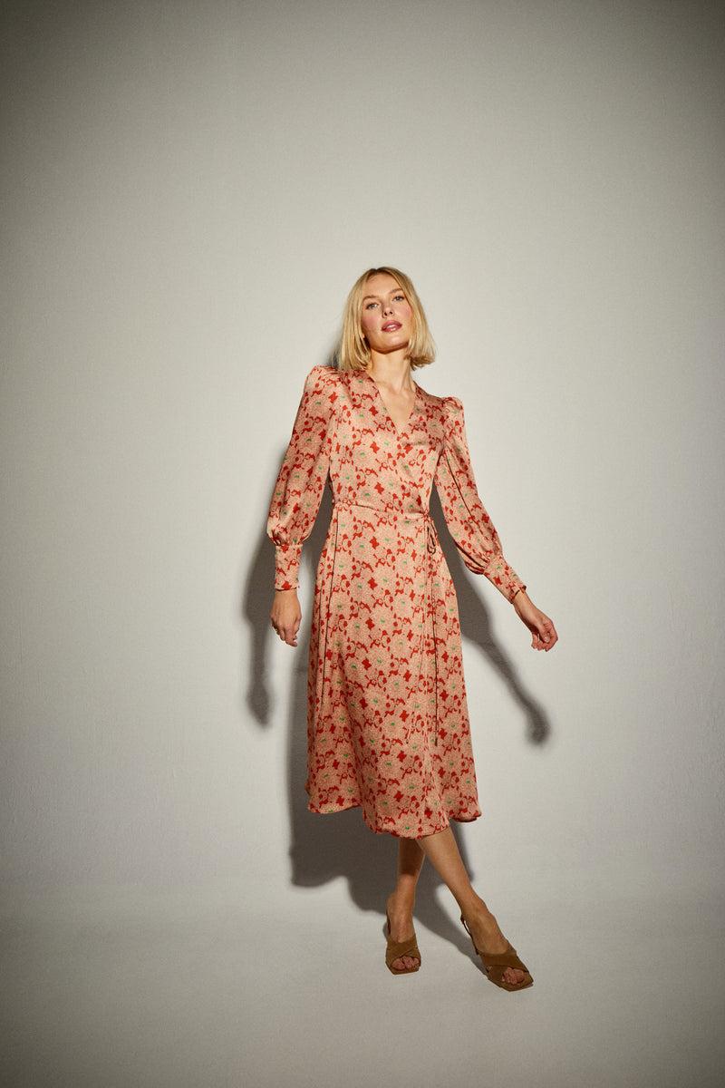 Dolores Promesas Vestido Cruzado Flores