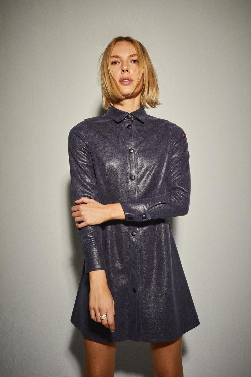 Dolores promesas Vestido Cuero Gris