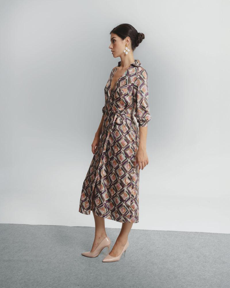 Dolores Promesas Vestido Drapeado Miranda