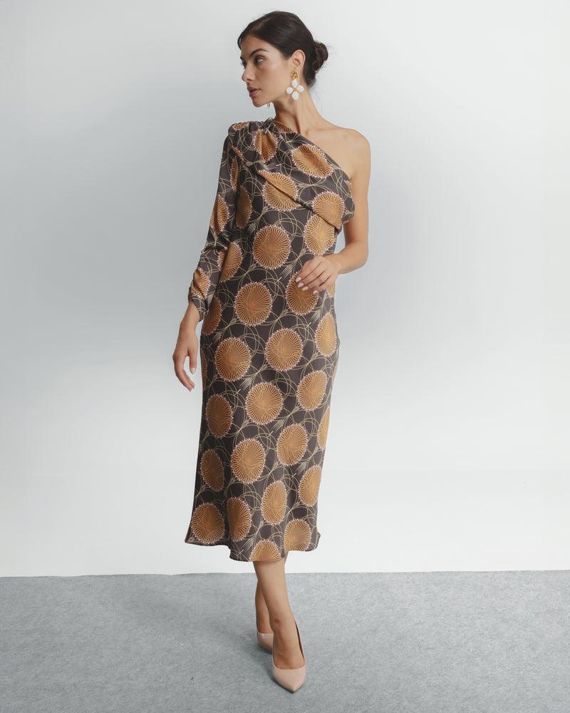 Dolores promesas Vestido Midi Asimétrico Siena