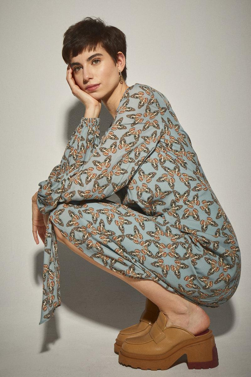 Dolores promesas Vestido Midi Mariposas