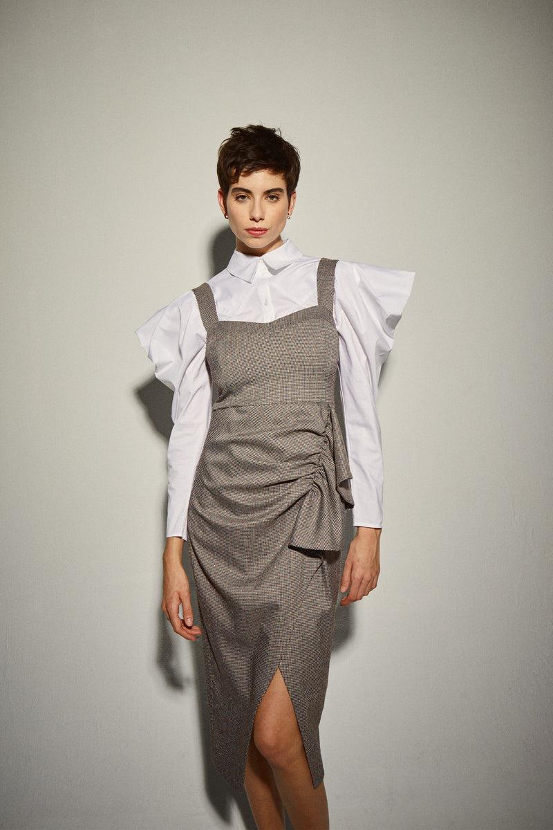 Dolores promesas Vestido Pichi Drapeado