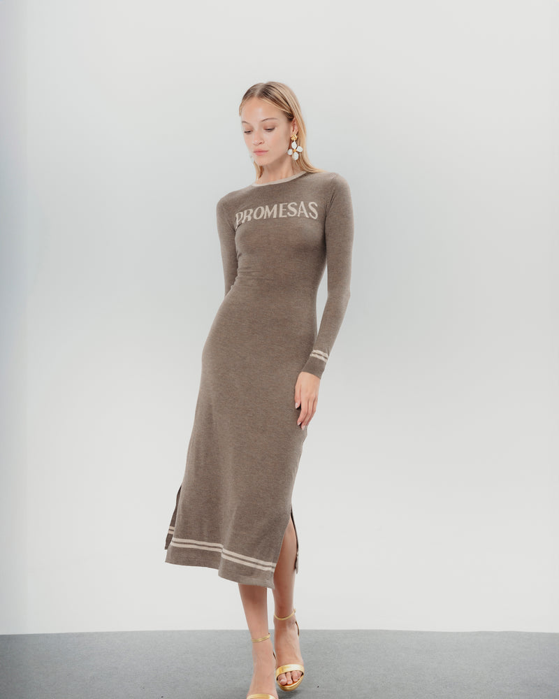 Dolores promesas Vestido Punto Midi Promesas Marta