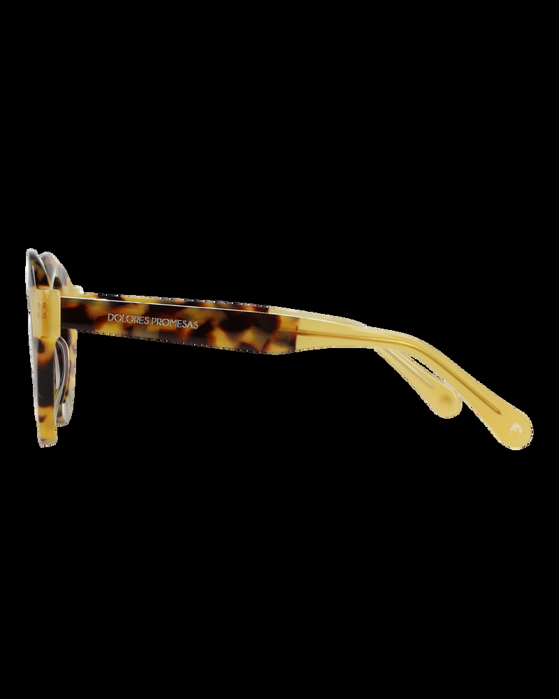 Dolores Promesas Gafa Con Corte Redondo Habana Y Mostaza
