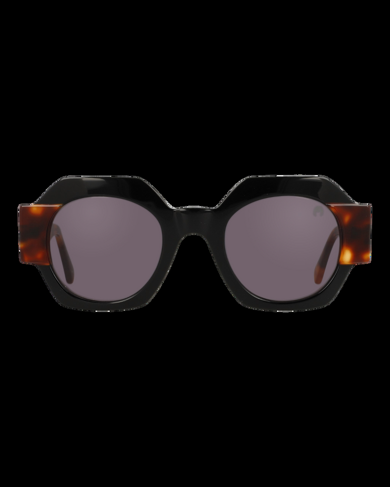 Dolores promesas Gafa con forma geométrica negra y habana