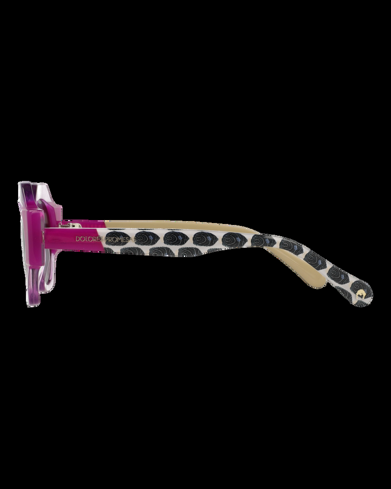 Dolores Promesas Gafa Con Forma Geométrica Rosa Transparente Y Fucsia