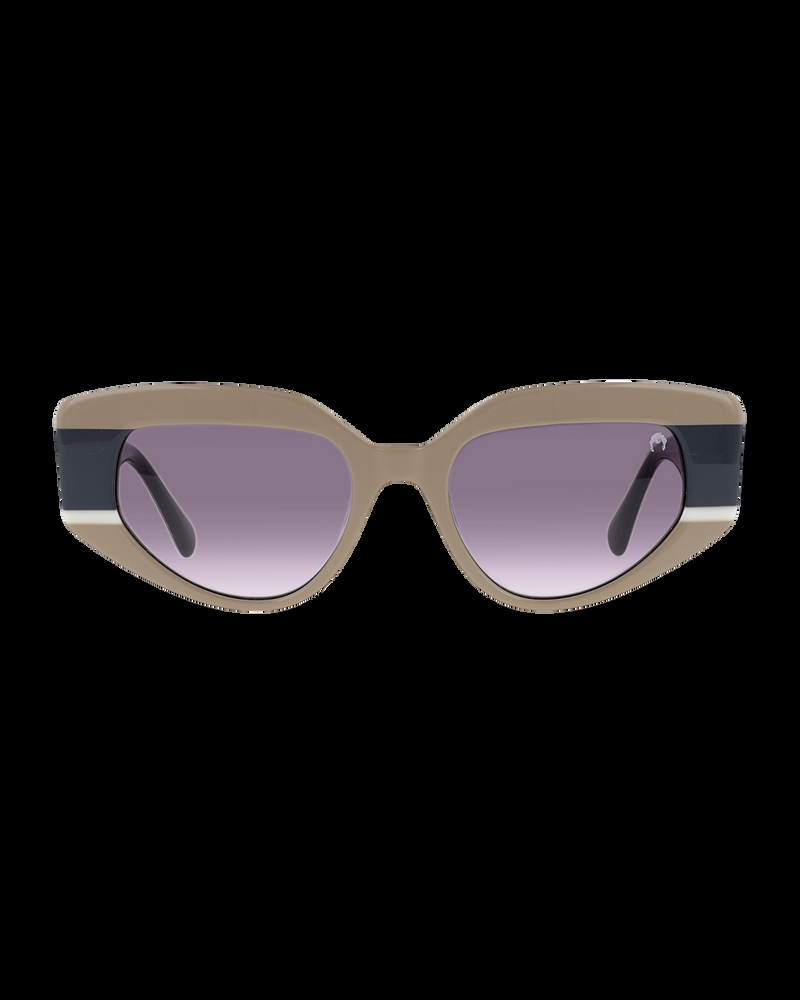 Dolores promesas Gafa con tendencia a cat eye beige blanca y gris