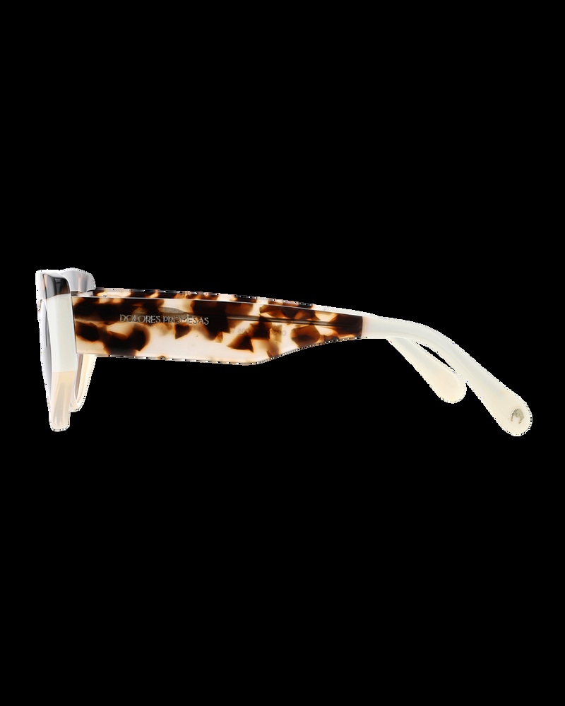 Dolores Promesas Gafa Con Tendencia A Cat Eye Beige Blanca Y Habana