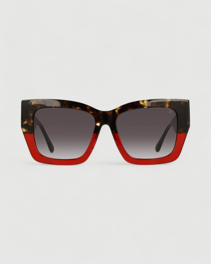 Dolores Promesas Gafa Con Tendencia A Cat Eye Habana Burdeos Y Estampado