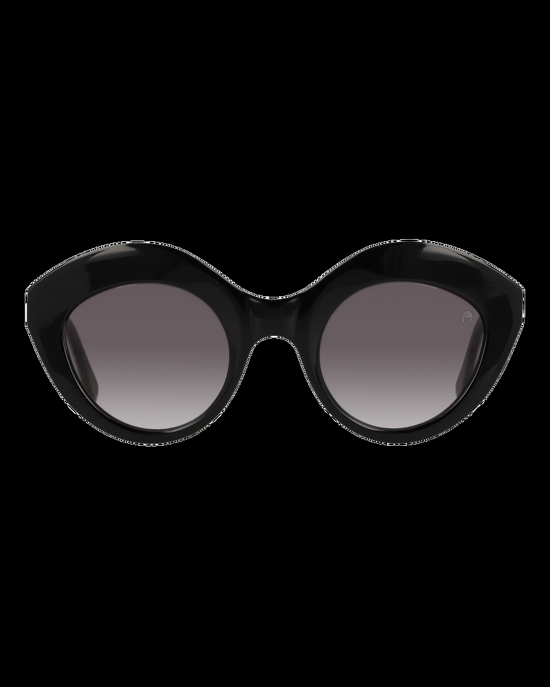 Dolores promesas Gafa con tendencia a cat eye negra con estampado de hojas