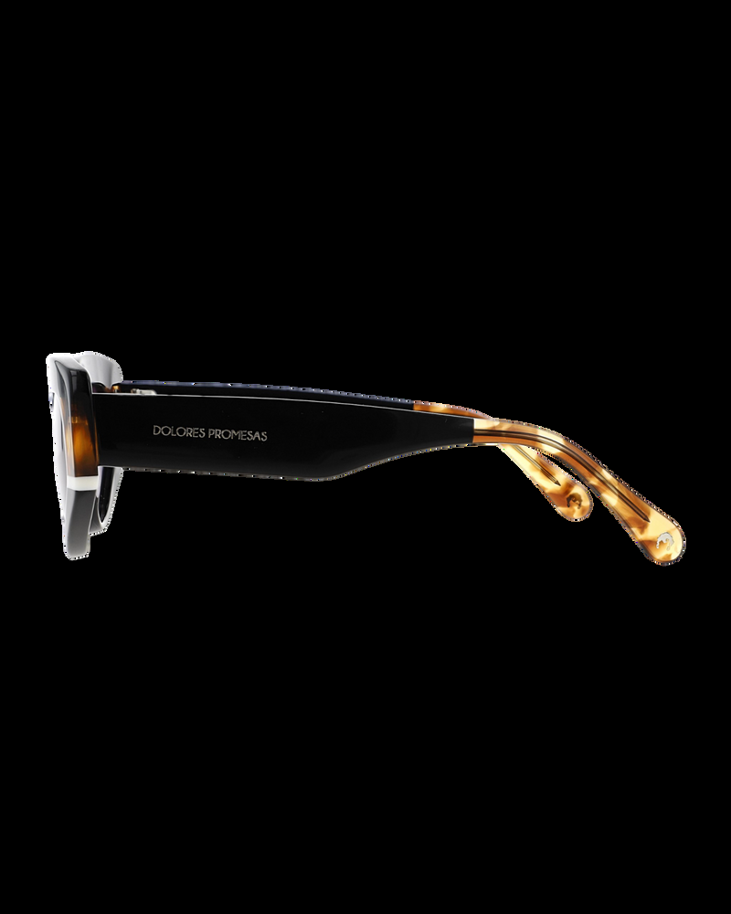 Dolores Promesas Gafa Con Tendencia A Cat Eye Negra Habana Y Blanca