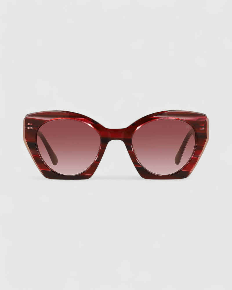 Dolores Promesas Gafa Con Tendencia A Mariposa Burdeos Marron Y Estampado