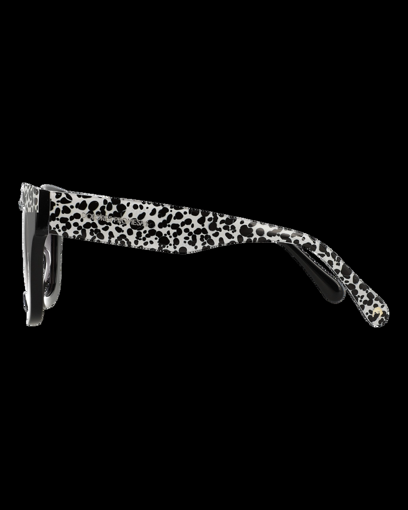 Dolores Promesas Gafa Con Tendencia Cuadrada Negra Con Estampado De Lunares