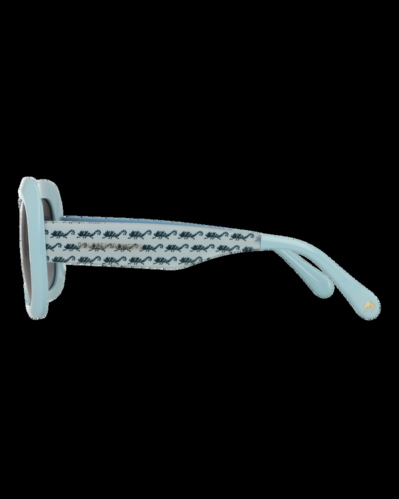 Dolores Promesas Gafa De Corte Cuadrado Celeste Con Estampado De Camaleones