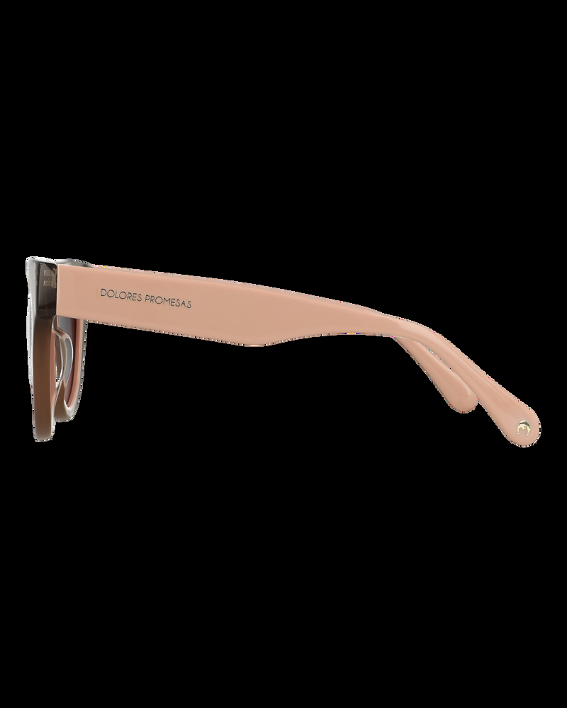 Dolores Promesas Gafa Ovalada Gris Transparente Y Aro Rosa