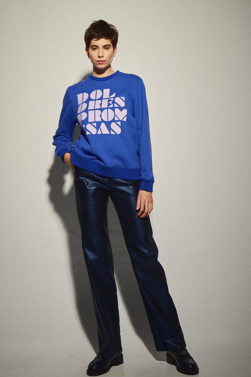 Dolores Promesas Sudadera Azul Eléctrico Dolores Promesas