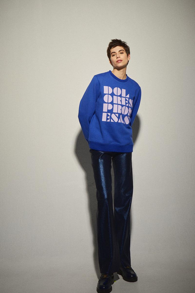 Dolores Promesas Sudadera Azul Eléctrico Dolores Promesas